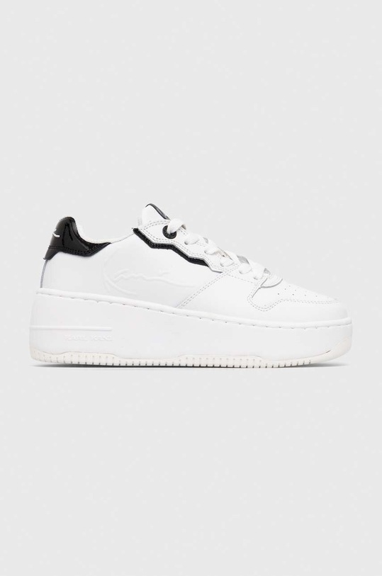 Karl Kani sneakersy skórzane UP Heel Logo imitacja skóry licowej biały 1180796