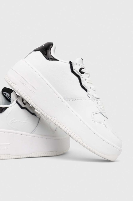Obuwie Karl Kani sneakersy skórzane UP Heel Logo 1180796 biały