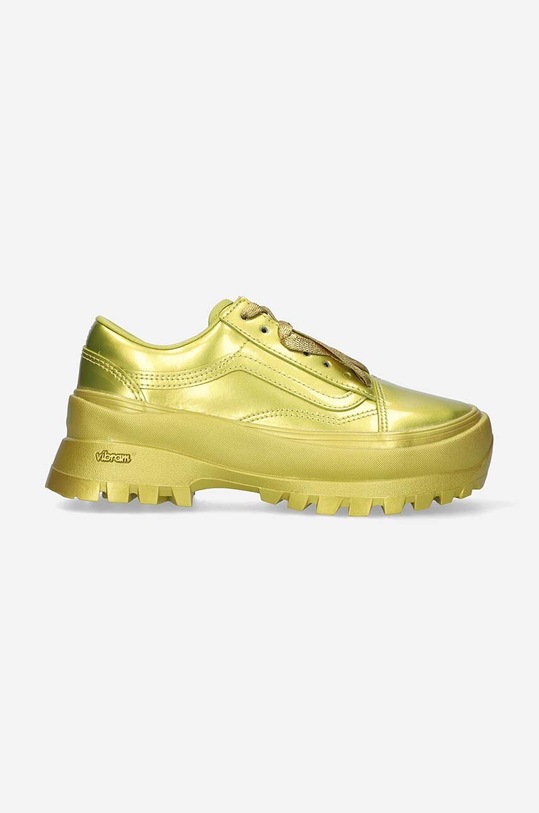 Kožené tenisky Vans x Collina Strada Old Sk platforma zlatá VN0009Q4YL9