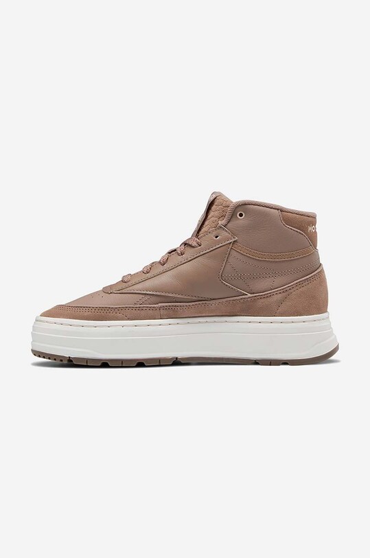 Взуття Шкіряні кросівки Reebok Classic Club C Geo Mid GV7035 бежевий