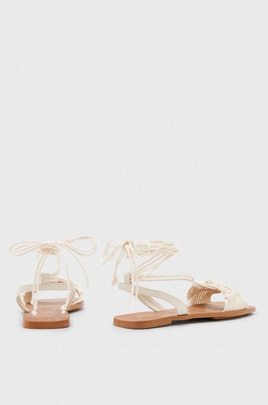 AllSaints sandały skórzane Donna Sandal WF690Y biały