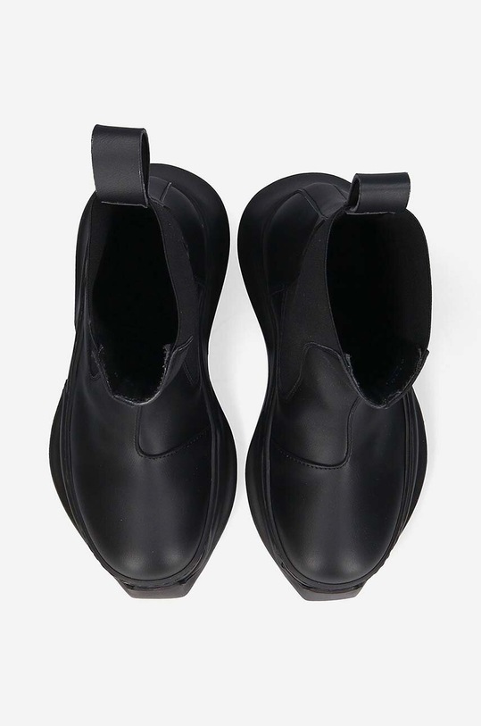 Rick Owens leather chelsea boots Beatle Abstract black DS02B4846.VL.BLACK
