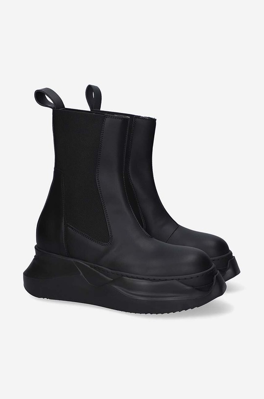 Rick Owens leather chelsea boots Beatle Abstract DS02B4846.VL.BLACK black