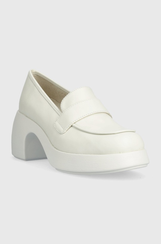 Кожени обувки с дебел ток Camper Thelma K201292.015 бял AW23