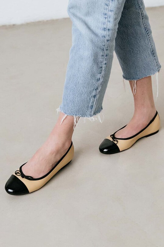 Jonak balerini de piele DAXI VERNIS CUIR 3400191