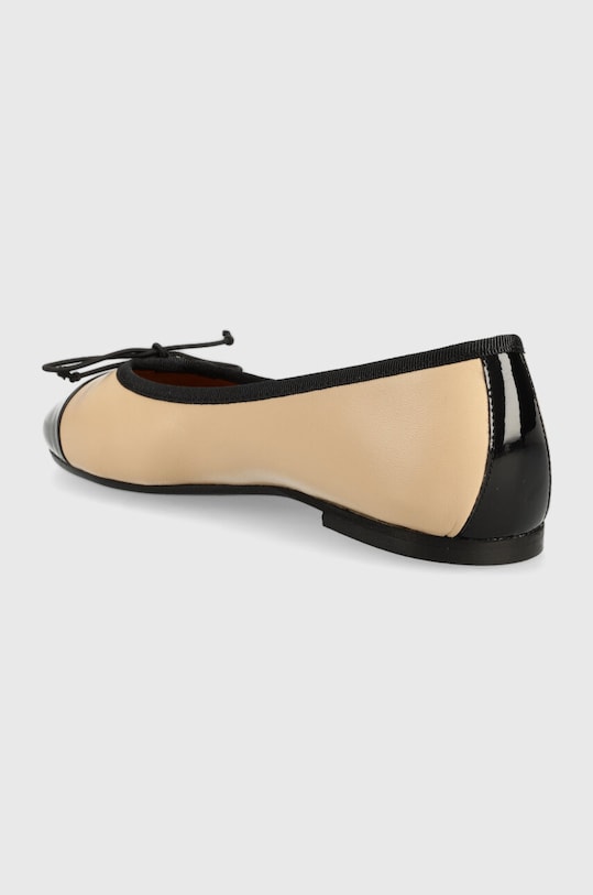 Încălțăminte Jonak balerini de piele DAXI VERNIS CUIR 3400191 bej