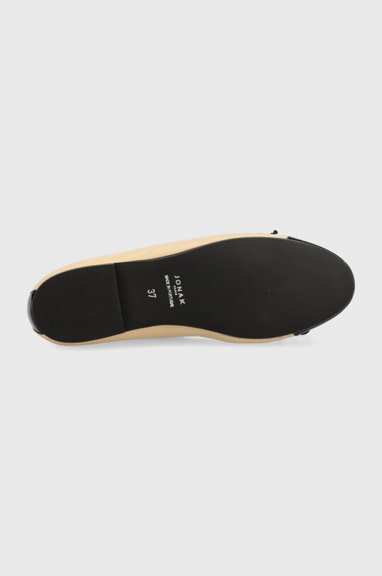 Jonak balerini de piele DAXI VERNIS CUIR 3400191 bej