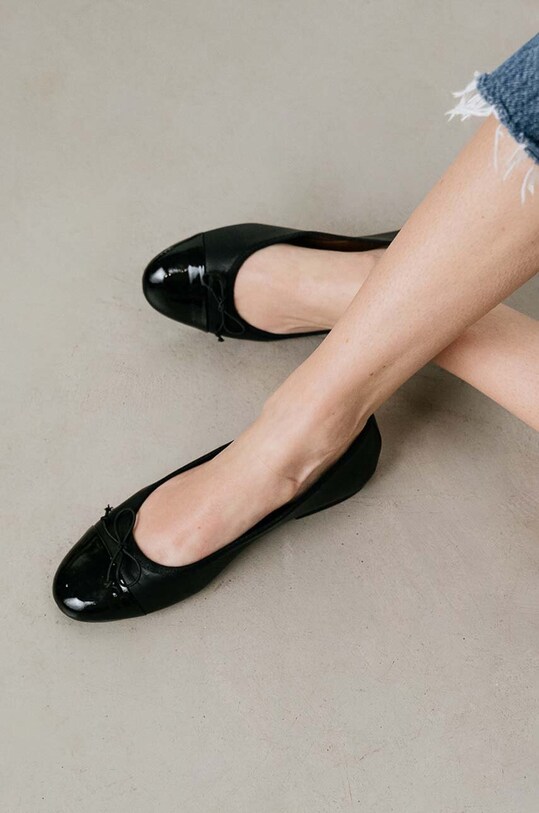 Jonak bőr balerina cipő DAXI VERNIS CUIR 3400191