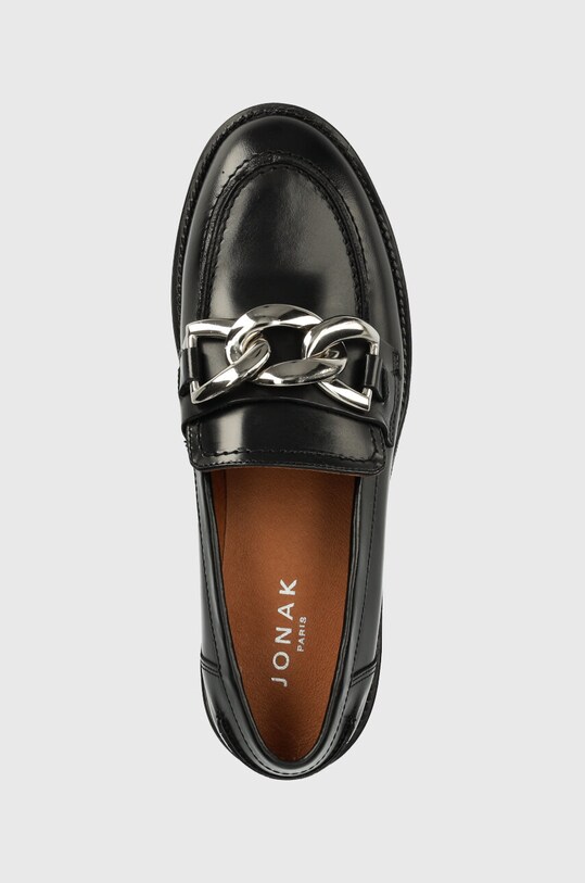 Кожени мокасини Jonak AMELYS CUIR GLACE черен 3400138