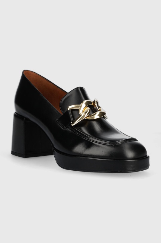 Jonak czółenka skórzane VALET CUIR 3400142 czarny SS23