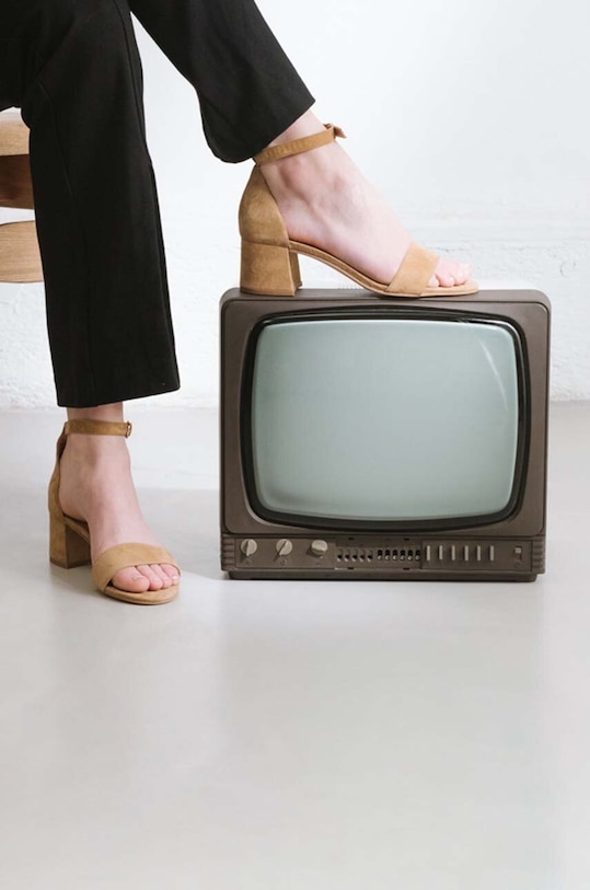 Jonak sandale din piele intoarsa VERDI VELOURS 6000423 bej