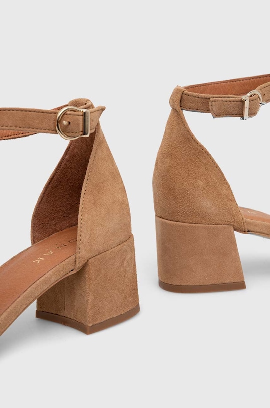 Încălțăminte Jonak sandale din piele intoarsa VERDI VELOURS 6000423 bej