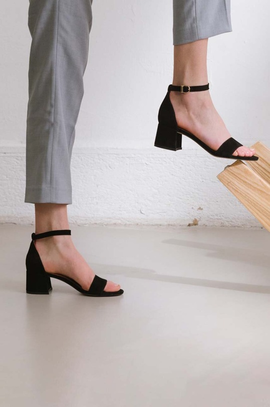 Semišové sandále Jonak VERDI VELOURS 6000423 čierna