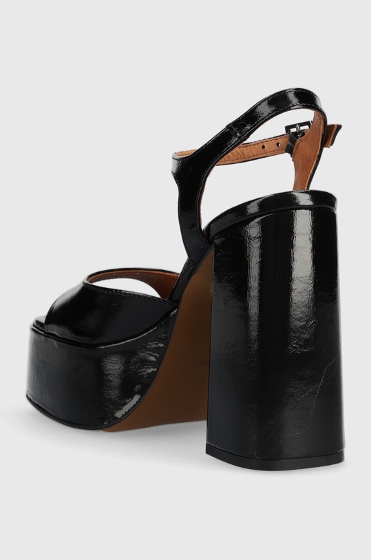 Obuwie Jonak sandały skórzane BASILE CUIR BRILLANT 3400110 czarny