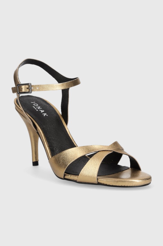 Jonak sandały skórzane BLANDINE CUIR METALLISE 3400118 złoty SS23