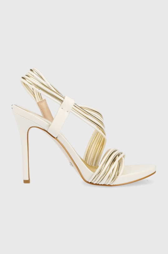 Guess sandali finta pelle fiore beige FL6FIZ.LEL03.WHIPL