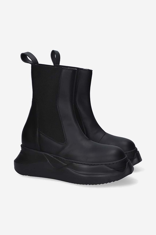 Rick Owens leather chelsea boots Beatle Abstract DU02B4846.VL black
