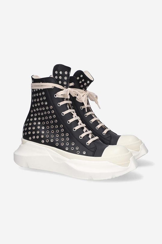 Rick Owens leather trainers DS01C6840.VLES2 black