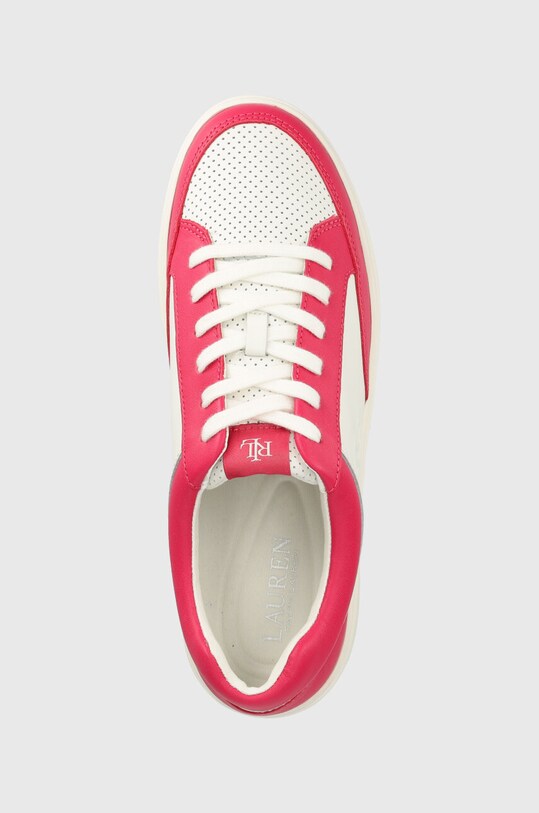 Кожаные кроссовки Lauren Ralph Lauren HAILEY II розовый 802904469004.100