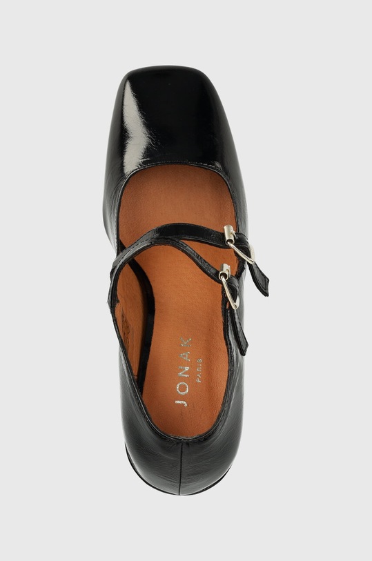 Jonak czółenka skórzane VAL CUIR BRILLANT czarny 3100235