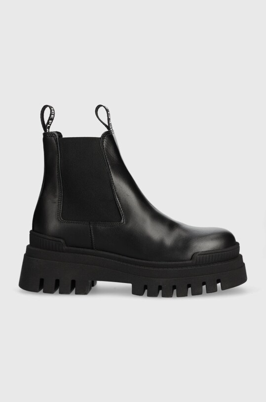 Ice Play ghete chelsea de piele AIRES 5-8 cm negru AIRES005W.CL1