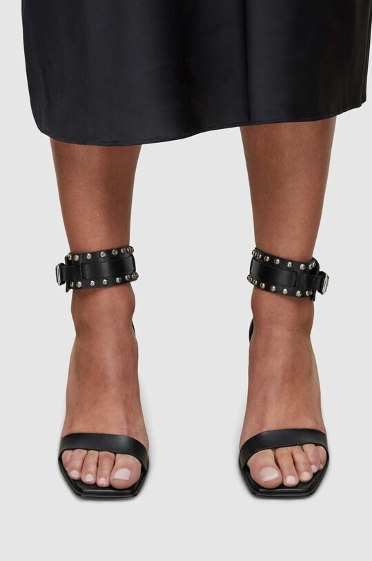 Δερμάτινα σανδάλια AllSaints ALMA WF027Z μαύρο