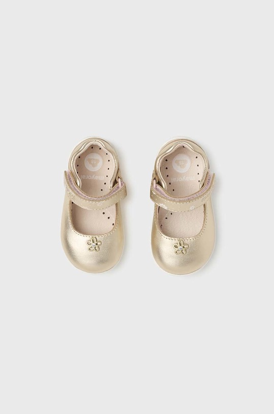 DÍVKA Dětské kožené baleríny Mayoral 41420.17A.Baby zlatá