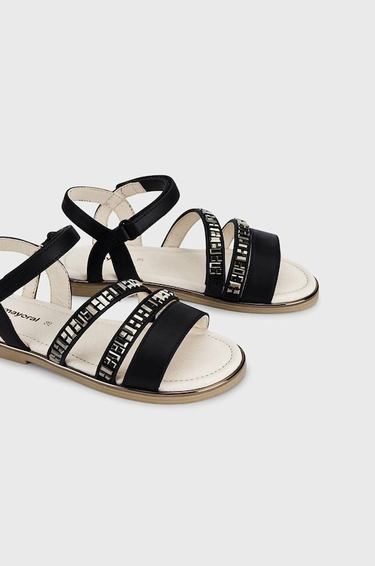 Mayoral sandały dziecięce imitacja skóry licowej czarny 45449.50B.Mini