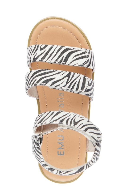 Dziewczynka Emu Australia sandały dziecięce K12846.Steph.Zebra czarny