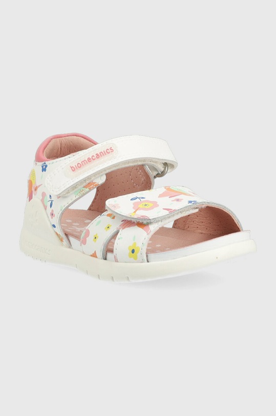 Dětské kožené sandály Biomecanics 232241.22.23 bílá SS23
