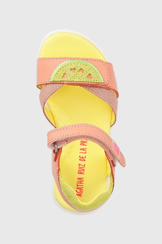 Agatha Ruiz de la Prada sandale din piele pentru copii roz 232946.24.27