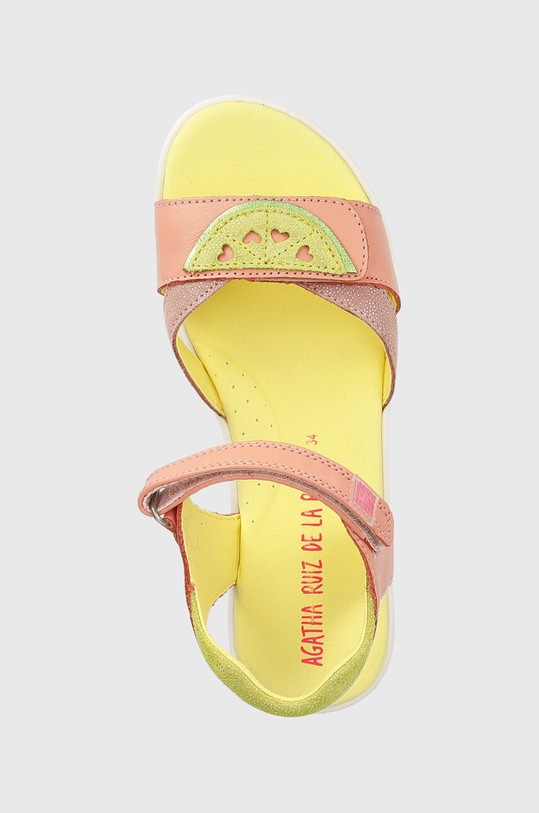 Agatha Ruiz de la Prada sandale din piele pentru copii roz 232946.28.34