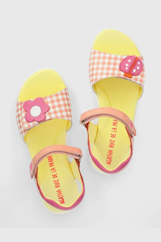 Agatha Ruiz de la Prada sandały skórzane dziecięce różowy 232948.28.34