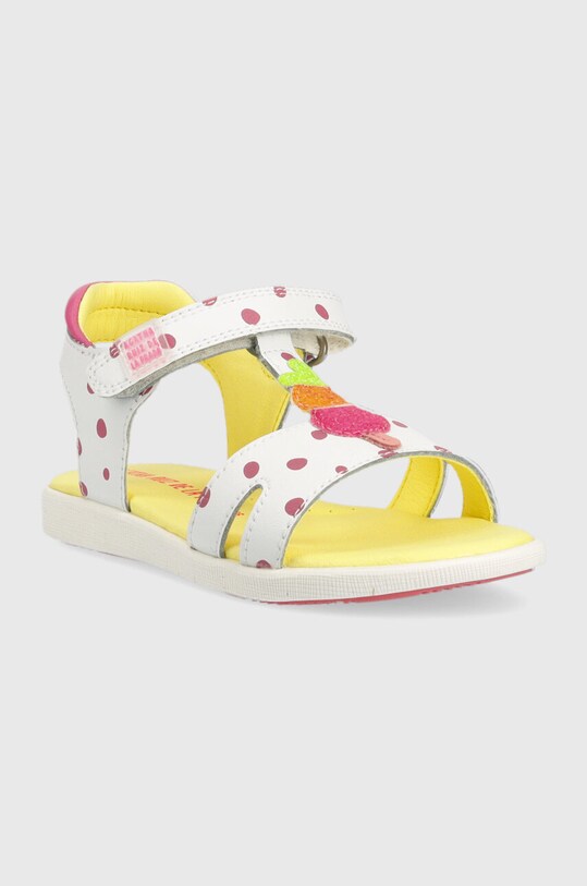 Agatha Ruiz de la Prada sandały skórzane dziecięce 232950.24.27 biały SS23