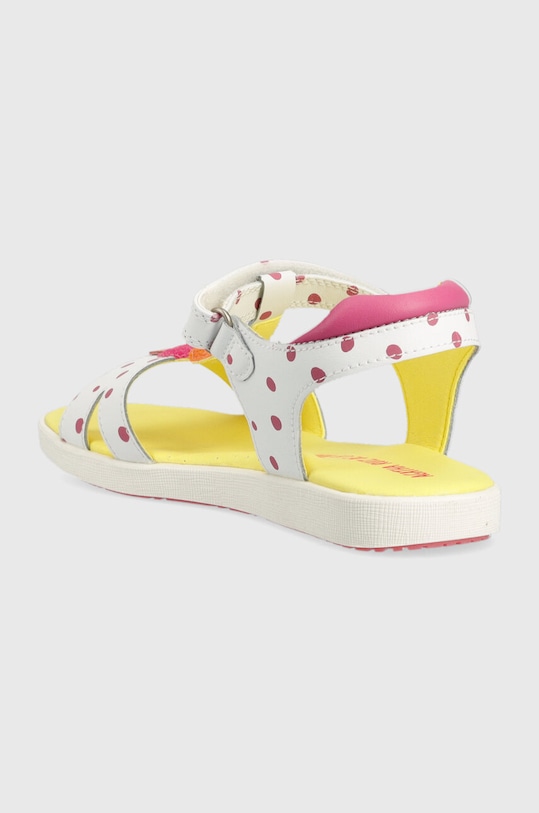 Fete Agatha Ruiz de la Prada sandale din piele pentru copii 232950.28.34 alb