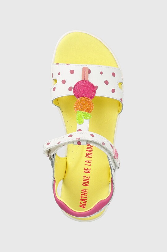 Agatha Ruiz de la Prada sandały skórzane dziecięce biały 232950.28.34