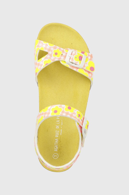 Agatha Ruiz de la Prada sandały dziecięce żółty 232962.28.34