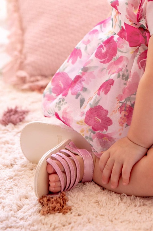 Mayoral Newborn buty niemowlęce nieocieplane fioletowy 9636.2S.NEWBORN