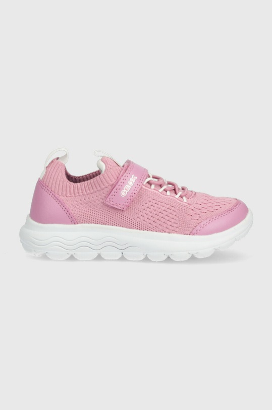 Geox sneakersy dziecięce imitacja skóry licowej różowy J26GYB.06KBC.28.35