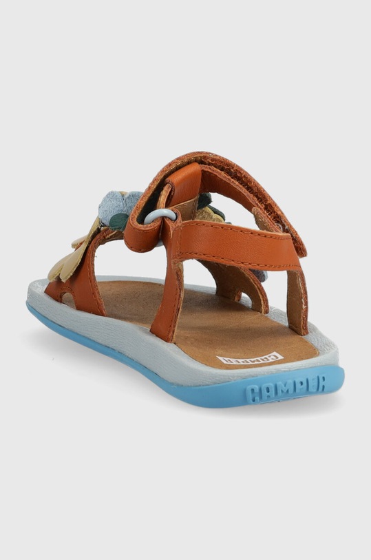 Dievča Detské kožené sandále Camper K800531.002.25.27 hnedá
