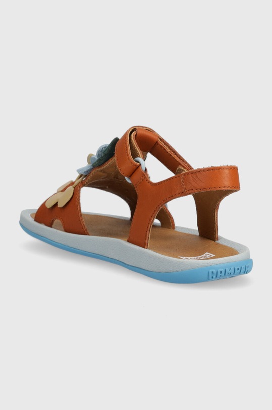 DÍVKA Dětské kožené sandály Camper K800531.002.28.34 hnědá