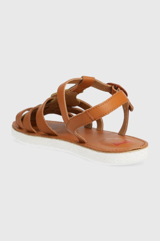 DÍVKA Dětské kožené sandály Camper K800534.003.34.38 hnědá