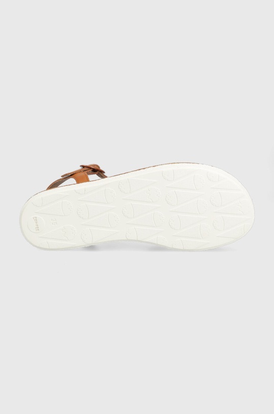 Dětské kožené sandály Camper K800534.003.34.38 hnědá