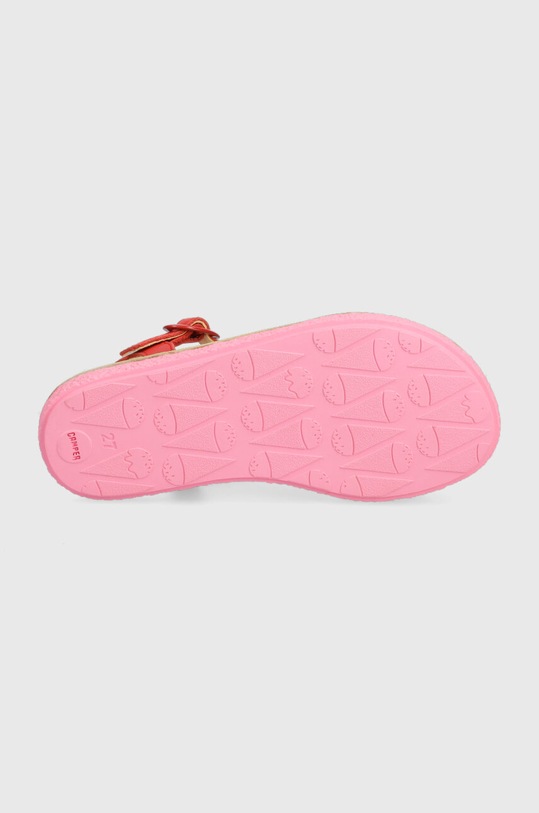 Dětské kožené sandály Camper K800535.001.25.27 červená