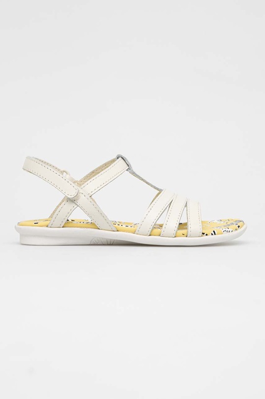 Detské kožené sandále Camper Twins béžová K800543.002.25.27