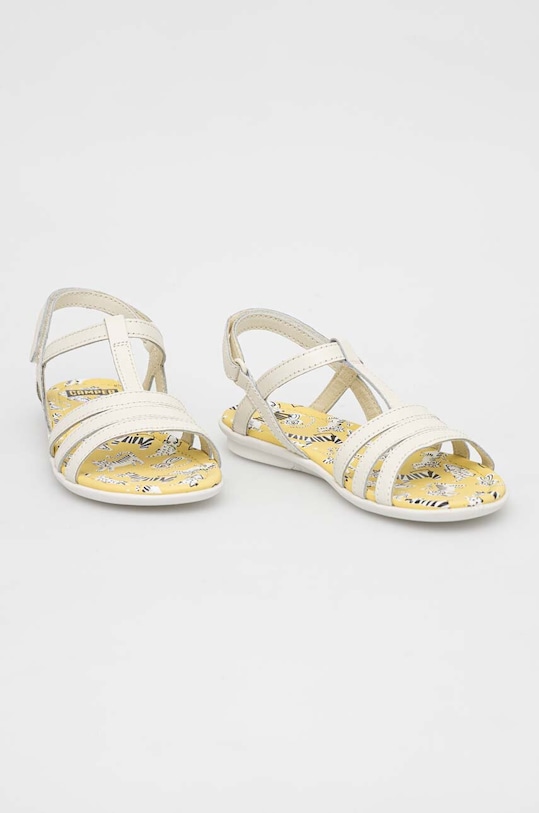 Camper sandale din piele pentru copii Twins K800543.002.28.34 bej SS23