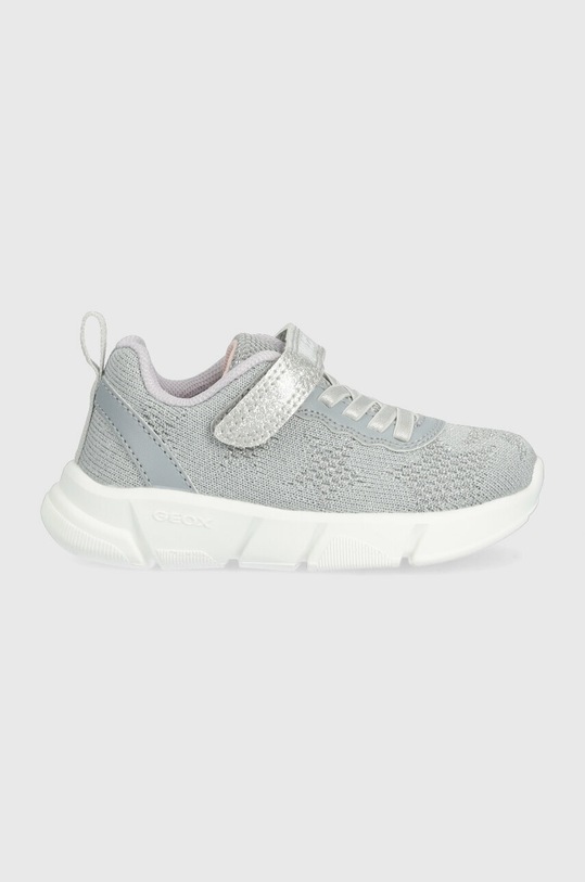 Dětské sneakers boty Geox imitace kůže stříbrná J25DLD.07QBC.24.27.PPYX