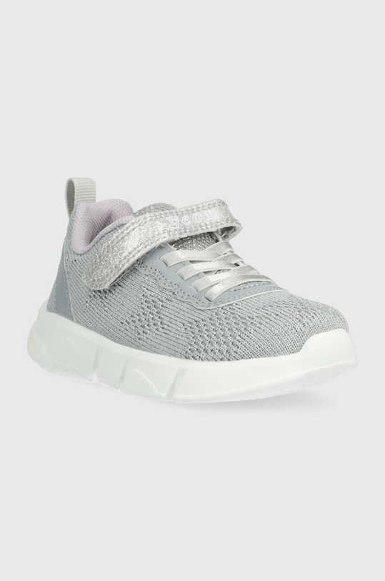 Dětské sneakers boty Geox J25DLD.07QBC.24.27.PPYX stříbrná SS23