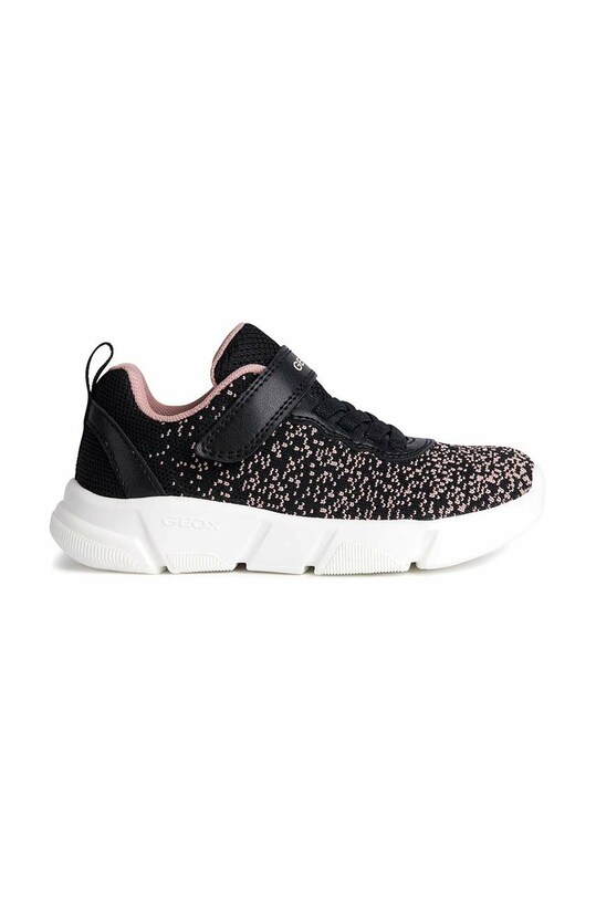 Dětské sneakers boty Geox imitace kůže černá J35DLB.06KBC.36.39