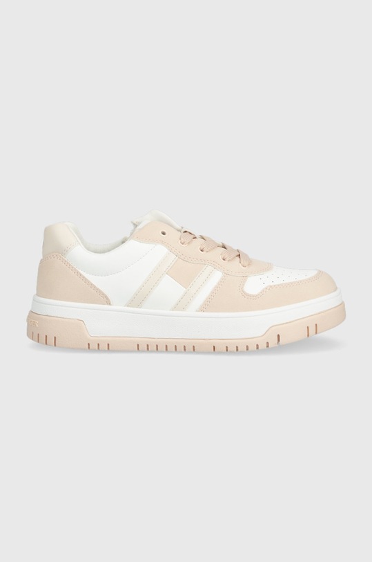 Tommy Hilfiger sneakersy dziecięce imitacja zamszu różowy T3A9.32719.35.39